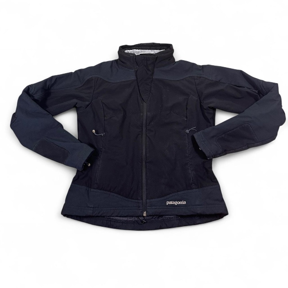 Patagonia Women’s Black Scythe Regulator Fleece Softshell‎ Jacket Size Small